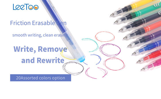 Penas 0.7mm apagáveis longas da tinta das cores 0.5mm da vida útil 20
