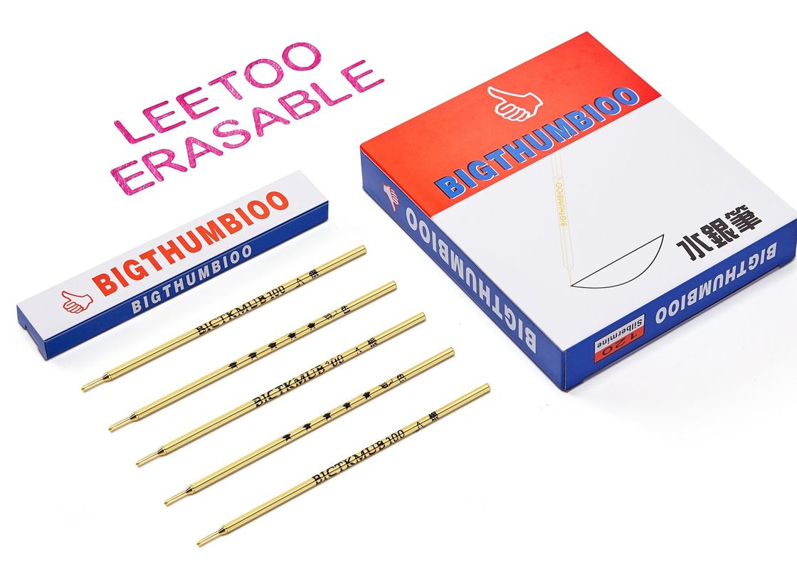 20 pena do reenchimento da prata da ponta das cores 1.0mm para o couro